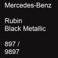 Preview: Mercedes-Benz, Rubin Black Metallic, 897 / 9897.